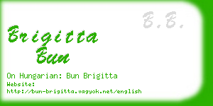 brigitta bun business card